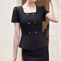 Vêtements d'affaires femmes costume costume nouveau printemps et automne professionnel tempérament costume robe entretien gestionnaire salopette femme
