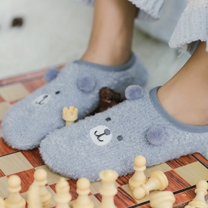 Adult Super Soft Warm Microfiber Cozy Fuzzy Non-Slip Winter Women <strong>Slipper</strong> <strong>Socks</strong> With Grippers - Product Image 5
