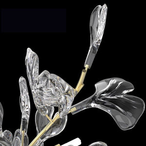 Lustre moderne de luxe en cristal K9 avec branches d'arbre, lampe à suspension en verre feuille de ginkgo dorée à <span class=keywords><strong>LED</strong></span> pour chambre à coucher et salon - Product Image 4