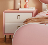 Moderne Luxus-Schlafzimmer möbel Weiche hoch gepolsterte Betten Einzel Queen-Size-Kinder Doppelbett Holzrahmen Prinzessin für Mädchen Design