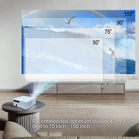 Everycom E700 2k Max Mise au point électrique HD Android 1080P WIFI Smart TV Vidéo 4K Projecteur 4K