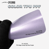 Film de protection PPF SPEEDMOD Magic Candy Flip Argent Violet Brillant Métallisé 7,5 mil TPU Auto-Réparant 1,52 m x 15 m Fournisseur en Gros