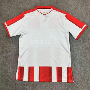 Leggendario Kit da calcio rosso-bianco-stampa personalizzata e piccola massa, ispirato ai classici playmaker Balkan - Product Image 3