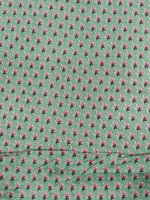Tissu en coton indien à motifs floraux avec teinture végétale naturelle |   Textile imprimé à la main pour la confection de vêtements, le quilting et la couture