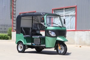 Tricycle électrique pour passagers Tricycle électrique à 3 roues Tuk Tuk et <span class=keywords><strong>taxi</strong></span> <span class=keywords><strong>2</strong></span> rangées de toit souple - Product Image 2