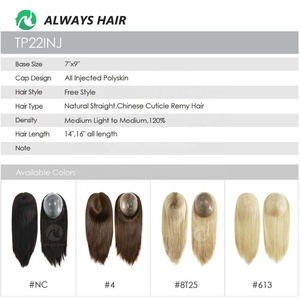 Prótesis Capilar <span class=keywords><strong>de</strong></span> Polipiel con Inyección 7x9, Liso Natural, Todas las Longitudes 14" 16", Toupee <span class=keywords><strong>de</strong></span> PU para Mujeres con Pérdida <span class=keywords><strong>de</strong></span> <span class=keywords><strong>Cabello</strong></span> - Product Image 6