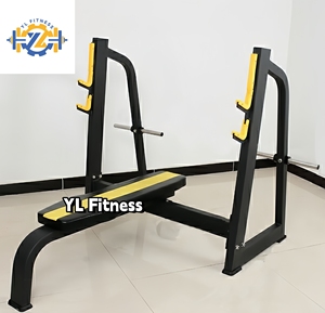 BRAVE LEADING FITNESS Equipo Comercial Fitness Gimnasio Plano Banco De Entrenamiento De Fuerza Maquina - Product Image 1