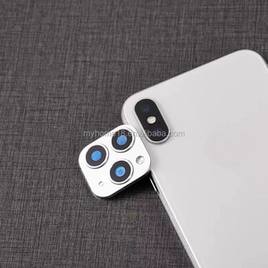 Nouvelle arrivée secondes changement étui pour <span class=keywords><strong>iphone</strong></span> x xs max changement à <span class=keywords><strong>11</strong></span> pro max protecteur d'écran d'objectif de caméra en métal - Product Image 1