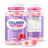 Gummies de Collagène Multi-Sources : Peptides Bovins Nourris à l'Herbe, Œufs de Poule, Enzymes Marines, Enzymes Digestives – Soutien Beauté et Peau
