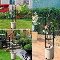 120-180 cm Garten Rose Blumen Metall-Klettergerüst Schlitz für Indoor-Töpfe Pflanzen