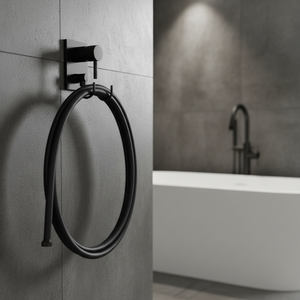 Kamalu NERO 150cm Manguera de ducha de acero inoxidable negro Mangueras DE FONTANERÍA modernas flexibles de PVC y latón para uso en el baño - Product Image 3