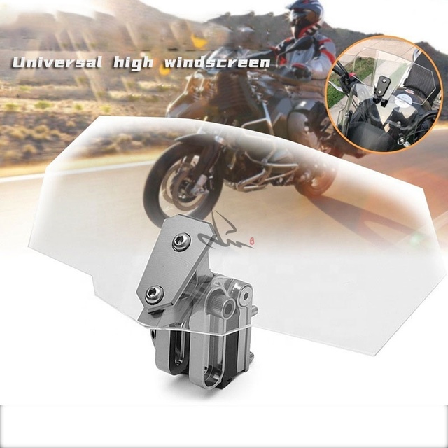 Hot Sale Adjustable ABS Universal Motorcycle Windshields Extension Visor
