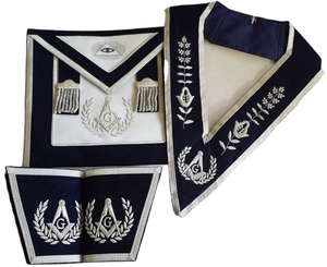 Blue NBผ้ากันเปื้อนคุณภาพสูง,เสื้อกันเปื้อนทอมือทำจากเงินลายปักที่ปกเสื้อกางเกง - Product Image 1