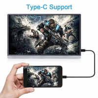 Moniteur LCD portable sans fil HD 13,3'' avec fonction écran tactile, interface USB, batterie OEM, panneau TFT pour écran d'ordinateur