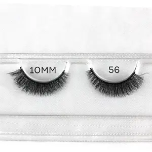 56 Wholesale wispy faux 3d mink lashes silk lashes vegan synthetic eyelashes vendor custom eyelash packaging box