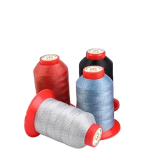Eco-friendly 250D/3 Antistatic Carbon Nylon Fiber Conductive Yarn Touch Screen Fabric Embroidery Thread