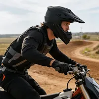 Casque de motocross tout-terrain à prix compétitif, casque intégral ABS pour la moto, idéal pour les aventures de descente en moto tout-terrain