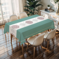 Nappe carrée grise douce au design élégant, nappe en plastique pour table basse, nappe pour table à manger intérieure