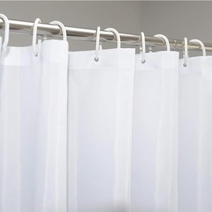 Tenda Doccia Bianca 180x200 Cm Impermeabile Antimuffa Con 16 Anelli - Product Image 3