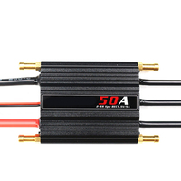 Contrôleur de vitesse ESC brushless étanche en plastique 50A-150A 2-6S avec carte de programmation et SBEC pour bateaux RC et jouets