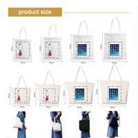 Sac fourre-tout en toile de coton réutilisable écologique personnalisé Sac de sympathie avec sacs à provisions unis imprimés de logo personnalisé