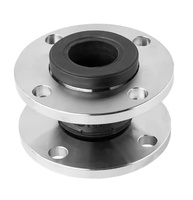Raccord flexible à bride EPDM PN10 PN16 DN500, compensateur à soufflet en acier inoxydable, joint de dilatation en caoutchouc à bride