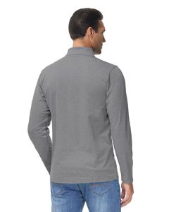 Chemises de golf à manches longues doublées de qualité supérieure pour hommes légers 1/4 Sweatshirts à demi-fermeture éclair pour l'été Logo personnalisé - Product Image 3