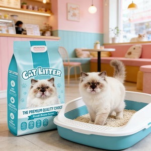 Vente directe usine – Litière pour chat en bentonite sphérique de haute qualité, écologique, à agglomération rapide, faible en poussière et hautement absorbante - Product Image 1