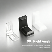 Support d'angle en forme de L en plastique/fer épais pour armoires de cuisine