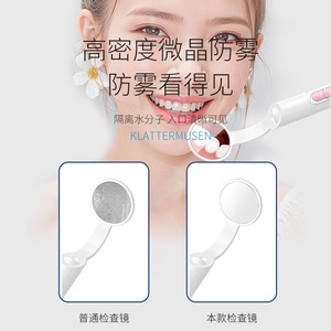 Espejo Dental Antivaho Smiling Shark con Luz LED, Herramienta de Examen Oral Recargable por USB - Product Image 3