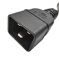 Câble d'alimentation en Y IEC C20 vers 2 C13, 16A 250V, câble d'extension d'alimentation haute puissance pour serveur, centre de données, PDU, UPS