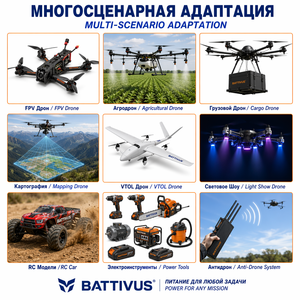 Batterie LiPo souple personnalisée haute capacité 22Ah 23Ah 30Ah 12S 14S pour drone, agriculture intelligente, industrie, FPV, UAV, pack LiPo 10C 15C - Product Image 5