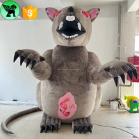 3m Festival Géant Événement Gonflable Animal en Peluche Personnalisé 10ft Publicité Dessin Animé Rat Gonflable pour Promotionnel A10515