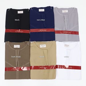 เสื้อคลุมอาหรับคอเสื้อผ้าโพลีเอสเตอร์สีล้วนดีไซน์กระเป๋าสำหรับผู้ชายเสื้อผ้าสไตล์ตะวันออกกลางฤดูใบไม้ร่วง - Product Image 3