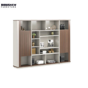 Muebles de oficina modernos-<span class=keywords><strong>Escritorio</strong></span> ejecutivo de lujo <span class=keywords><strong>Escritorio</strong></span> de ordenador en forma de L Muebles de negocios de madera con cajones y estantes - Product Image 6