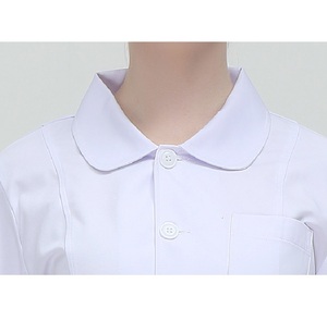 Camice da laboratorio medico da donna a manica corta di alta qualità con Logo personalizzato uniformi chirurgiche per cliniche ospedaliere progettate per medici - Product Image 4