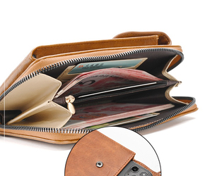 HUALIAN alla moda in pelle PU piccola borsa porta cellulare a tracolla in tinta unita Mini portafoglio per telefono per le donne - Product Image 2