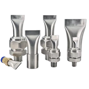 มีดเป่าลมอเนกประสงค์แบบปรับได้พัดลมเป่าทำความสะอาดหัวฉีดตุ่นปากเป็ดสแตนเลสหัวฉีดปากแบน - Product Image 3