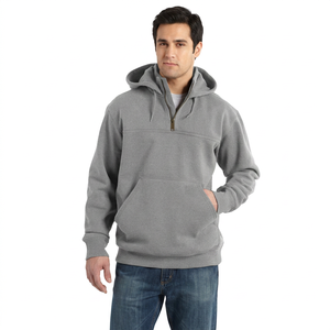 2026 Winter Wholesale <b>Men's</b> Cotton Fleece Zip-Up Hoodie-Breathable Quick Dry Customizable Colors & Logos - Product Image 1