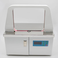 Machine à cerclage semi-automatique de bureau intelligente, largeur de ruban plastique OPP de 12 mm, pour cartes de monnaie, reliures de légumes