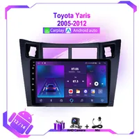 GPS 9 Inch untuk Yaris Vitz 2005-2011 Carplay Android Auto Multimedia Video Player Head Unit WIFI 4G Mirror Link Alat Bantu Mundur