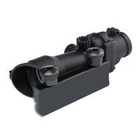 Lunette de visée optique 4x32 pour la chasse avec fibres optiques réelles, point rouge et vert, réticule gravé et éclairé