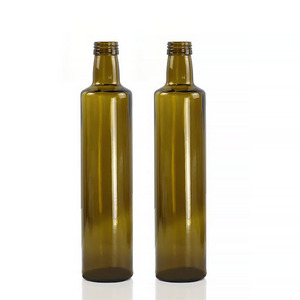 Bottiglia <span class=keywords><strong>in</strong></span> <span class=keywords><strong>Vetro</strong></span> Rotonda Oshow per Olio d'Oliva, 250ml 500ml 750ml 1000ml, Verde e Trasparente, con Tappo e <span class=keywords><strong>Pellicola</strong></span> Termoretraibile - Product Image 2