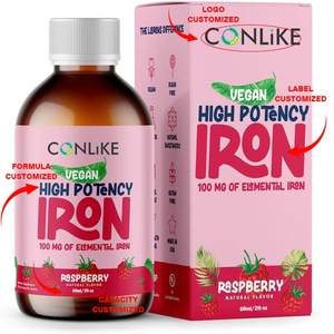 Suplemento Líquido de Hierro Vegano, Multivitaminas con Extracto Herbal, Refuerzo Inmunológico, Marca Privada OEM, Grado Alimenticio - Product Image 4
