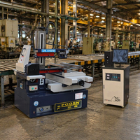 Machine de découpe de fil CNC robuste POOSN CE DK7745FB, course 450x650mm, précision 0.01mm, pour acier
