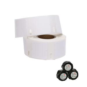 Rollo de etiquetas Adhesivo en blanco Papel térmico directo US Dymo Compatible 30333 Etiqueta de precio Etiqueta de código de barras 12,5mm * 25mm 1/2x1 ''1000 uds/rollo - Product Image 1