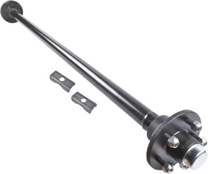 Nouveau kit d'essieu de remorque 3500 lb avec suspension à ressorts à lames, boulon en U et manille pour remorque de bateau - Product Image 4