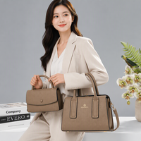 Ensemble de sacs à main mère-enfant deux pièces, grande capacité, sac fourre-tout en PU, sac à bandoulière/à porter croisé en polyester avec fermeture éclair pour les trajets quotidiens