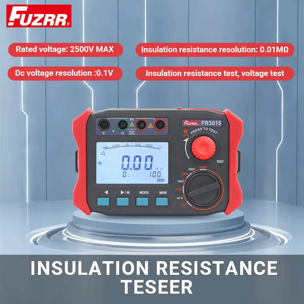 FR3015 ohm-50G 0.06M, instrumen uji ketahanan isolasi tegangan tinggi ohm 250V 500V 1000V