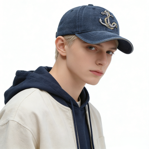 Gorras de Béisbol Personalizadas al por Mayor, de Algodón Lavado, Bordadas, Vintage, de 6 Paneles, Ajustables, para Hombre y Mujer - Product Image 4